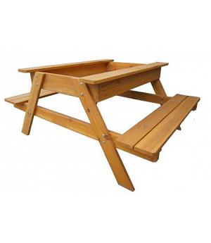 MESA PICNIC-ARENERO INFANTIL DE MADERA. GG6407